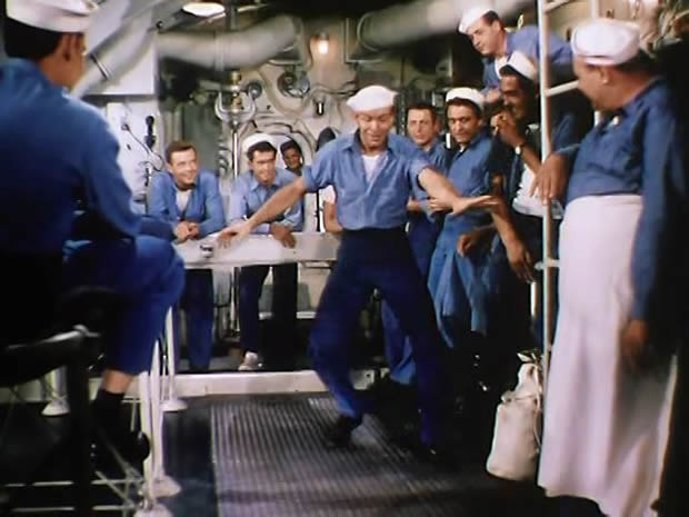 Three sailors and a girl
