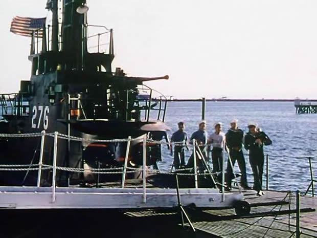 Three sailors and a girl