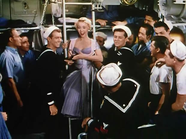 Three sailors and a girl