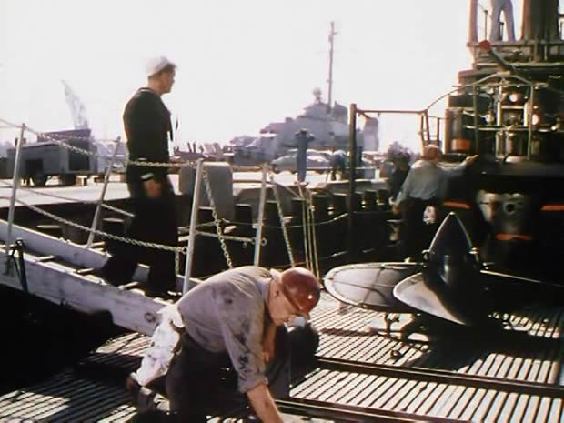 Three sailors and a girl