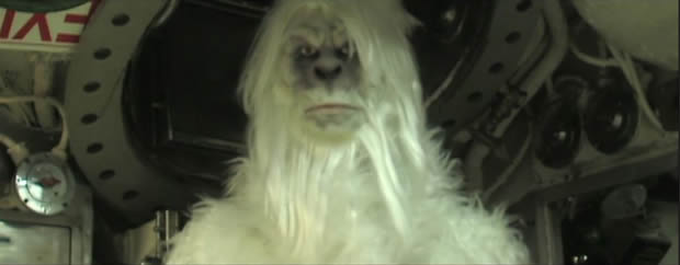 Yeti on a submarine